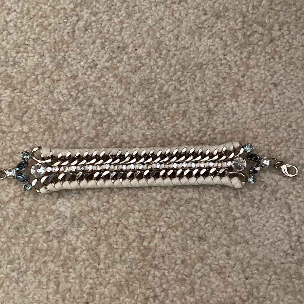 Beautiful suede chain bracelet